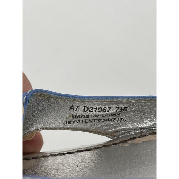 Cole Haan Blue Silver And White Sole NikeAir Wedge Buckle Size 7.5 D21967 - Picture 14 of 15